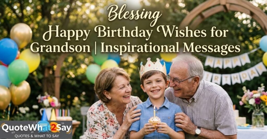 300+ Blessing Happy Birthday Wishes for Grandson | Inspirational Messages