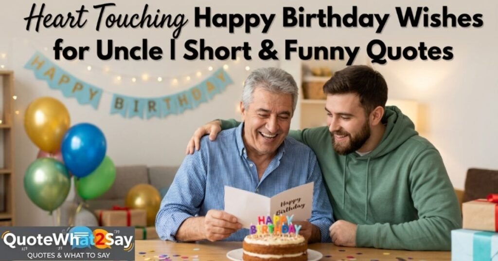 250+ Heart-Touching Happy Birthday Wishes for Uncle | Short & Funny Quotes