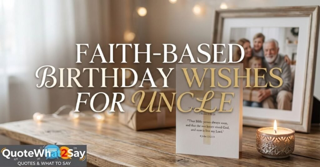 Faith-Based Birthday Wishes For Uncle