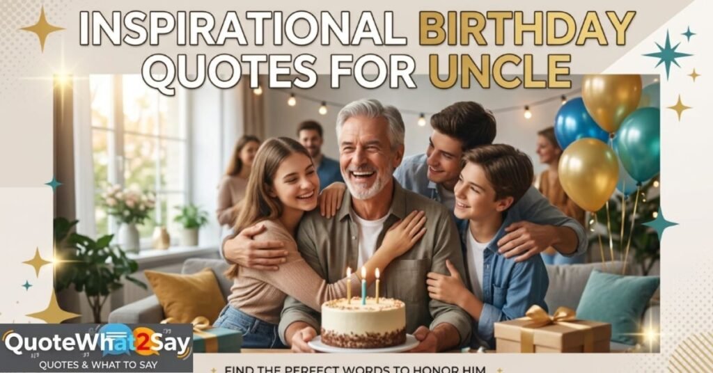 Inspirational Birthday Quotes for Uncle