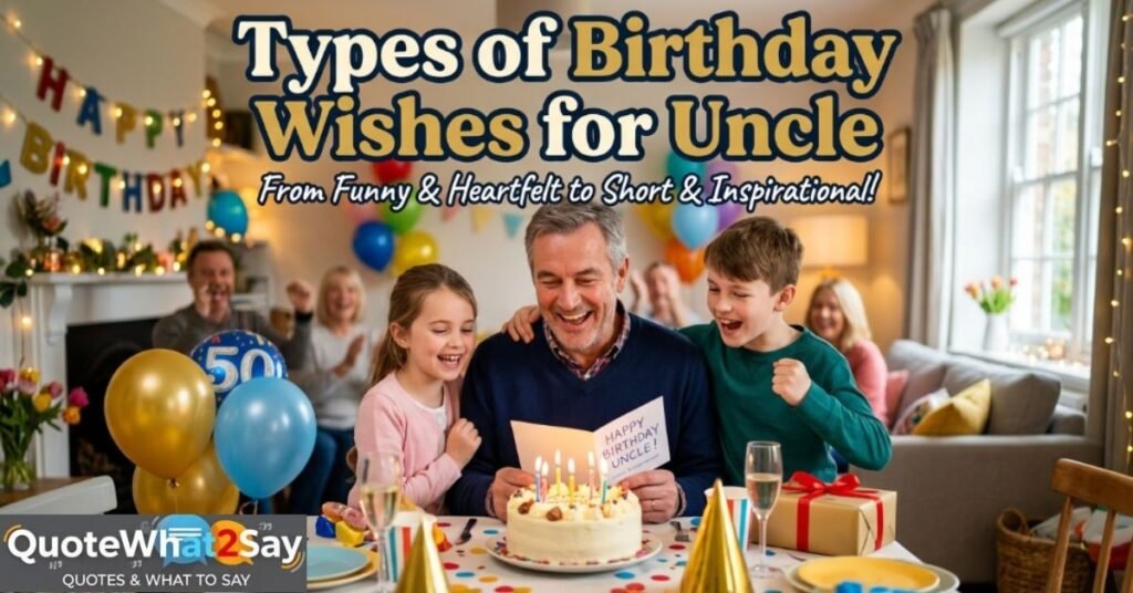 Types of Birthday Wishes for Uncle