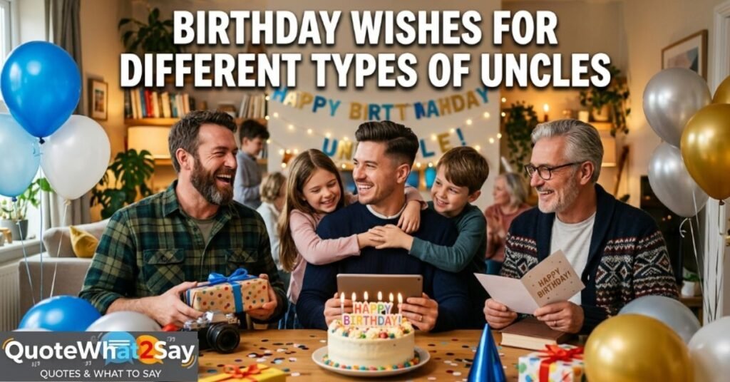 Birthday Wishes for Different Types of Uncles