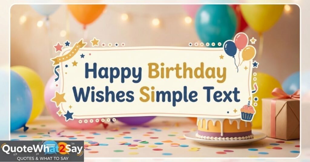 Happy Birthday Wishes Simple Text
