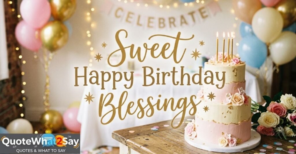 Sweet Happy Birthday Blessings
