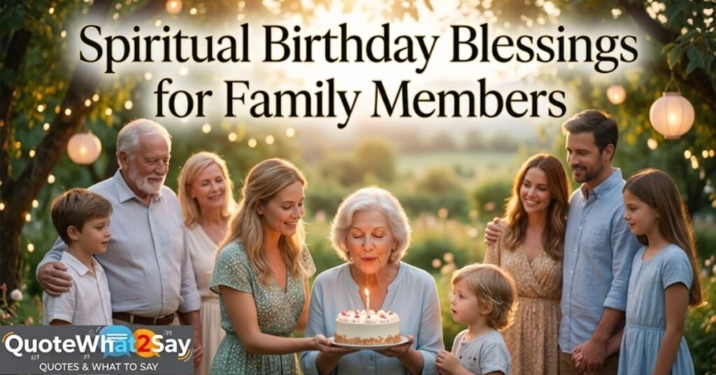 Spiritual Birthday Blessings for Family Members