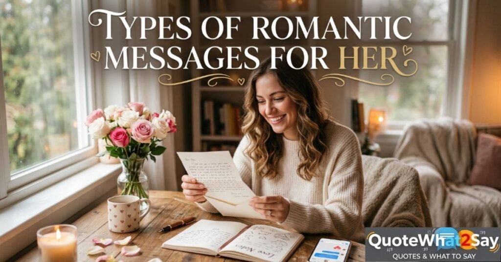Types of Romantic Messages for Her