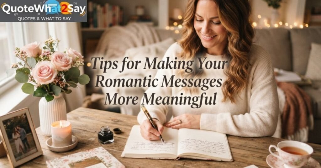 Tips for Making Your Romantic Messages More Meaningful