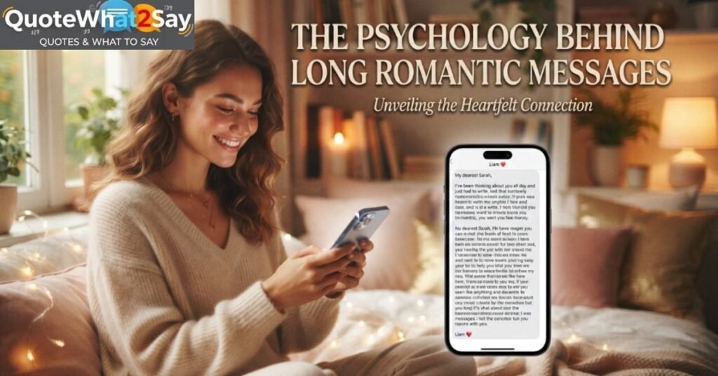 The Psychology Behind Long Romantic Messages