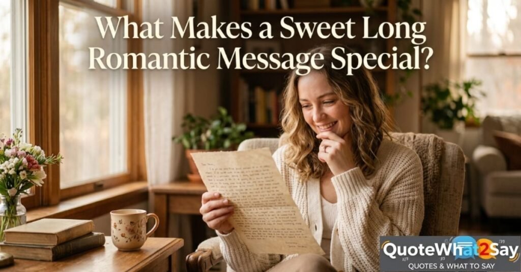 What Makes a Sweet, Long Romantic Message Special?