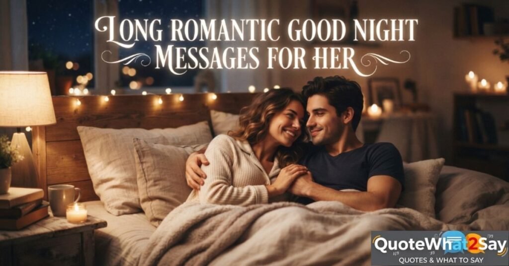 Long Romantic Good Night Messages for Her