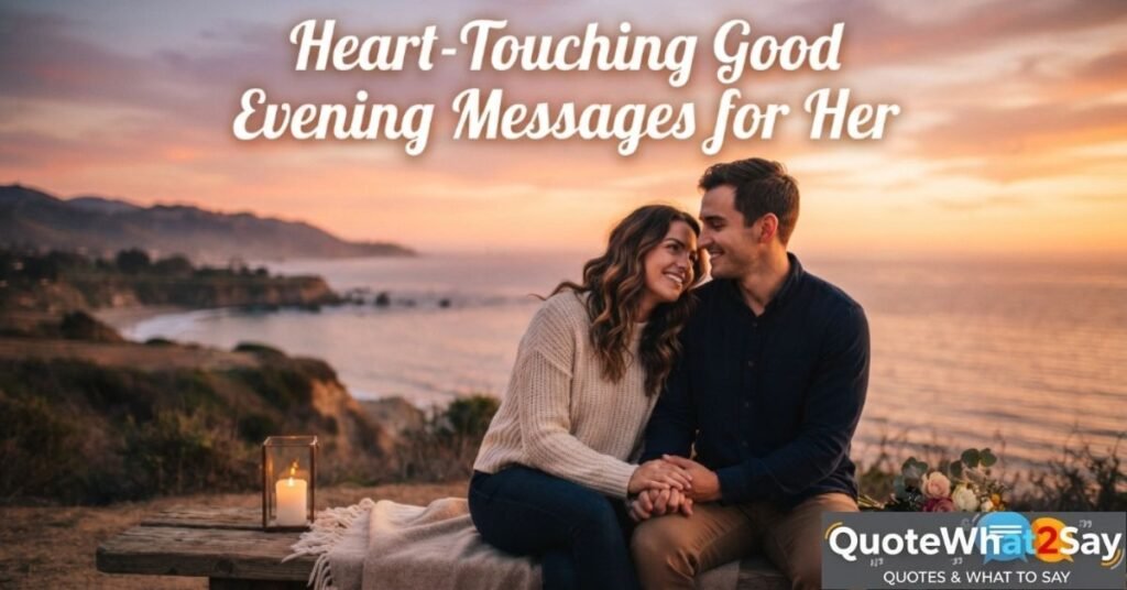 Heart-Touching Good Evening Messages for Her