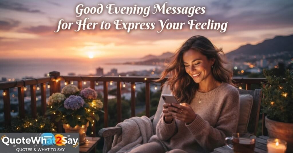 Good Evening Messages for Her to Express Your FeelingsÂ