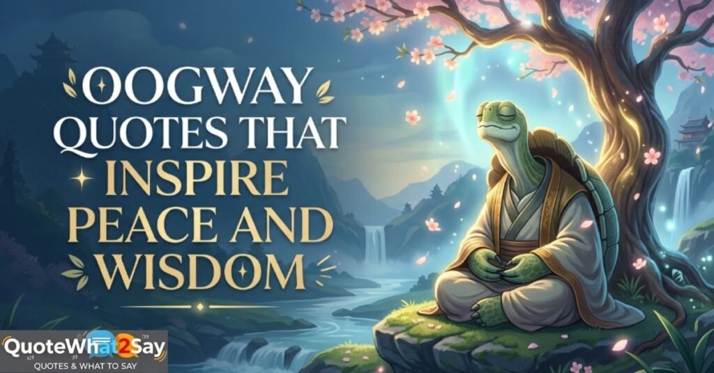 Master Oogway Quotes That Inspire Peace And Wisdom