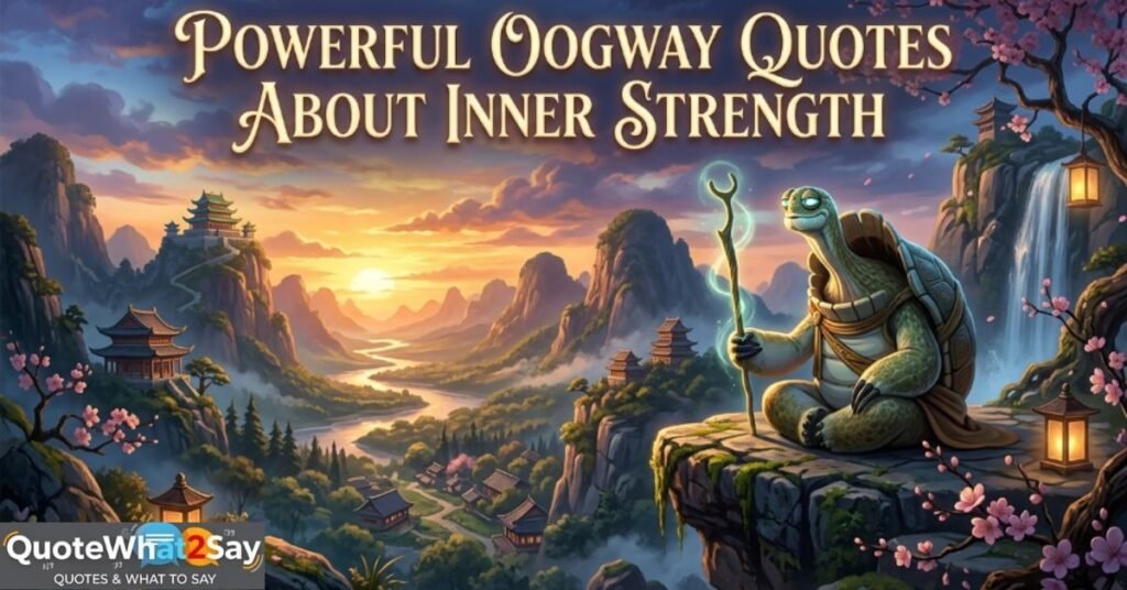 Powerful Oogway Quotes About Inner Strength