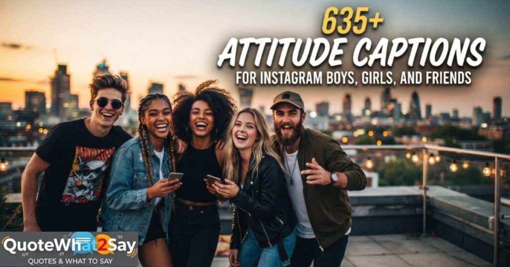635+ Attitude Captions for Instagram Boys, Girls, and Friends