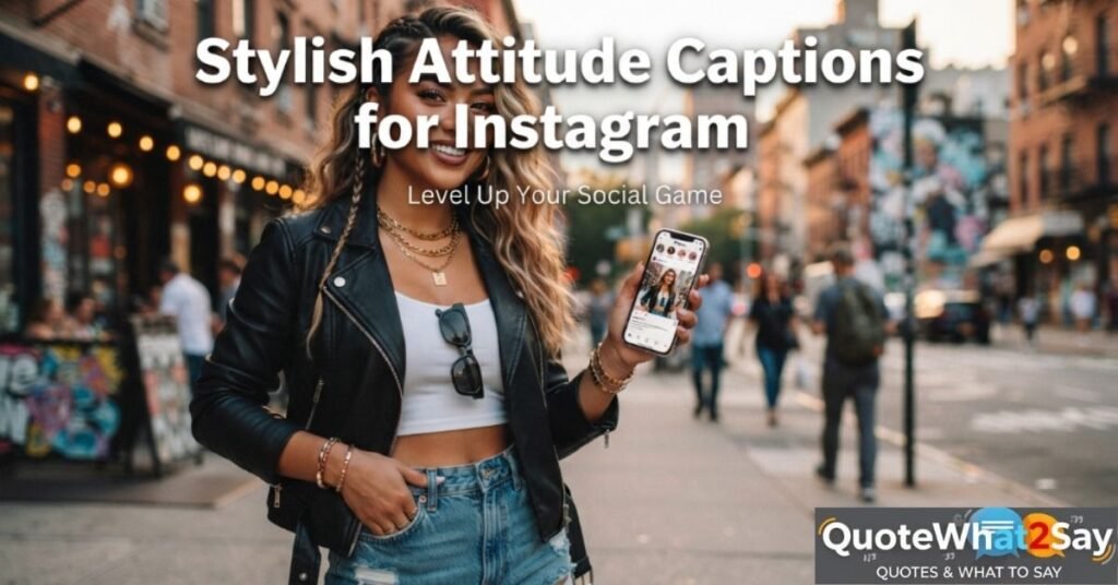 Stylish Attitude Captions for Instagram
