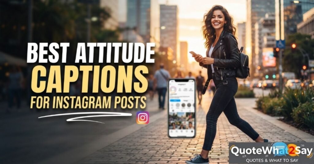 Best Attitude Captions for Instagram Posts