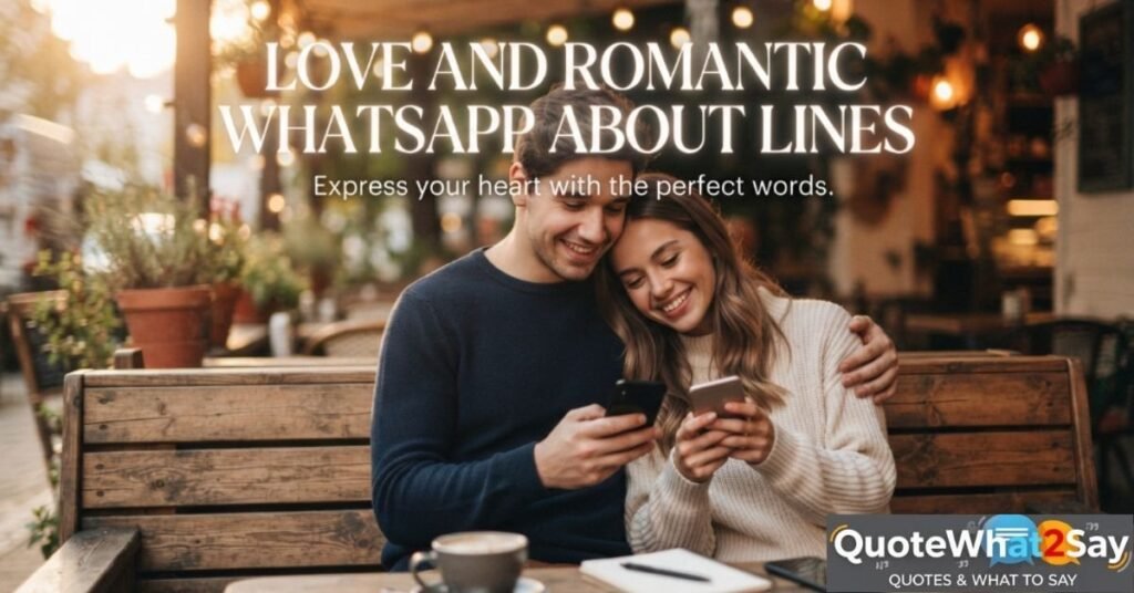 Love and Romantic WhatsApp About Lines