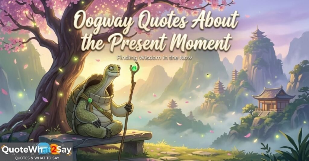 Oogway Quotes About the Present Moment