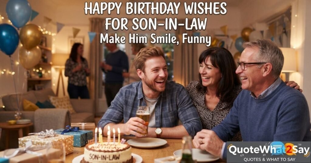 Happy Birthday Wishes for Son-in-Law Make Him Smile, Funny