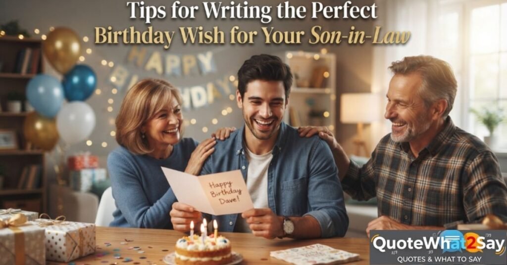 Tips for Writing the Perfect Birthday Wish for Your Son-in-Law