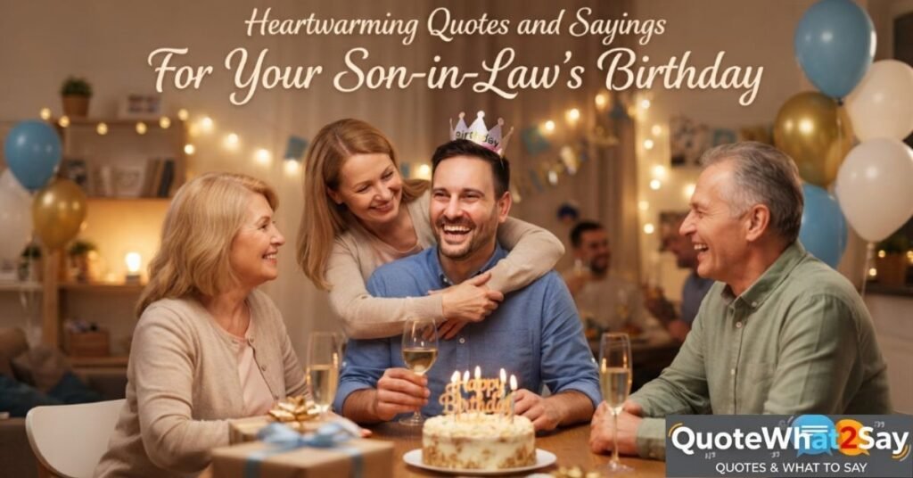 Heartwarming Quotes and Sayings for Your Son-in-Law's Birthday