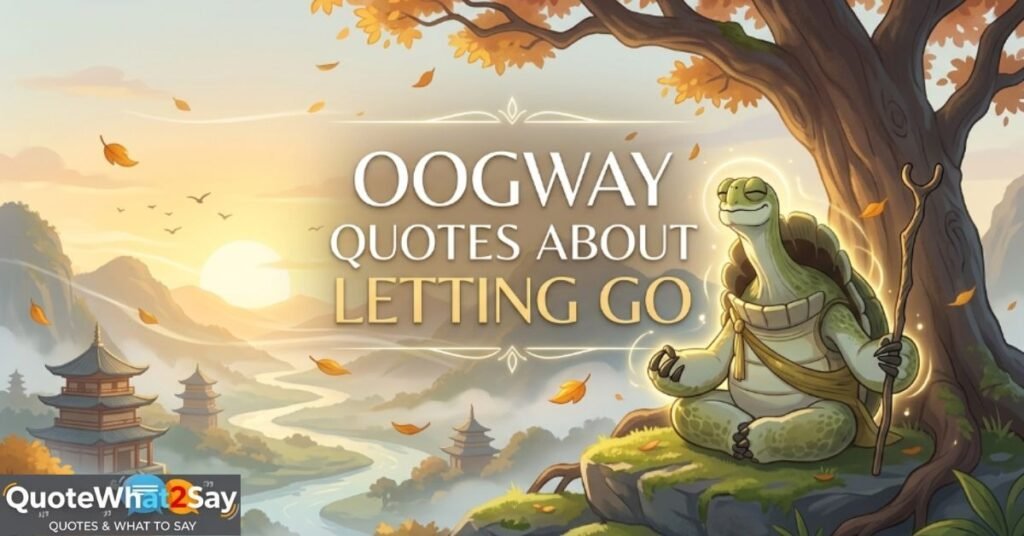 Oogway Quotes About Letting Go