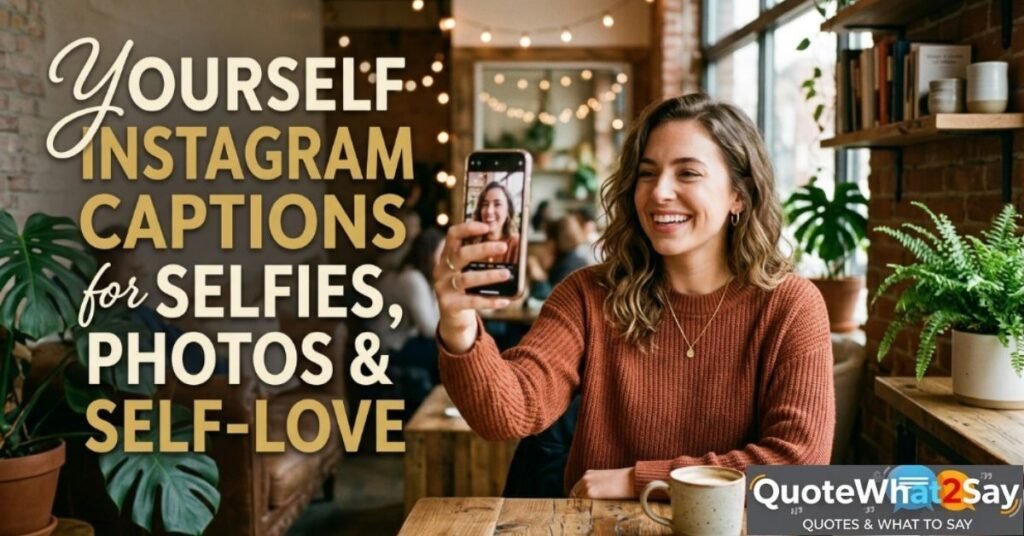 350+ Yourself Instagram Captions for Selfies, Photos & Self-Love