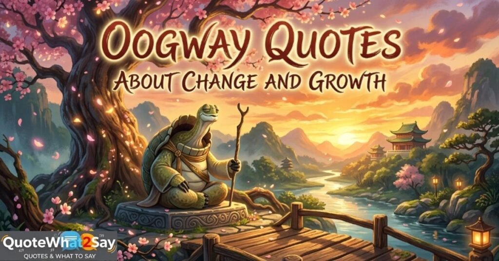 Oogway Quotes About Change and Growth