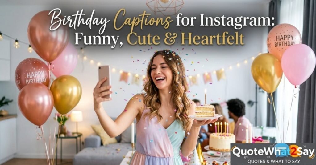 300+ Birthday Captions for Instagram: Funny, Cute & Heartfelt