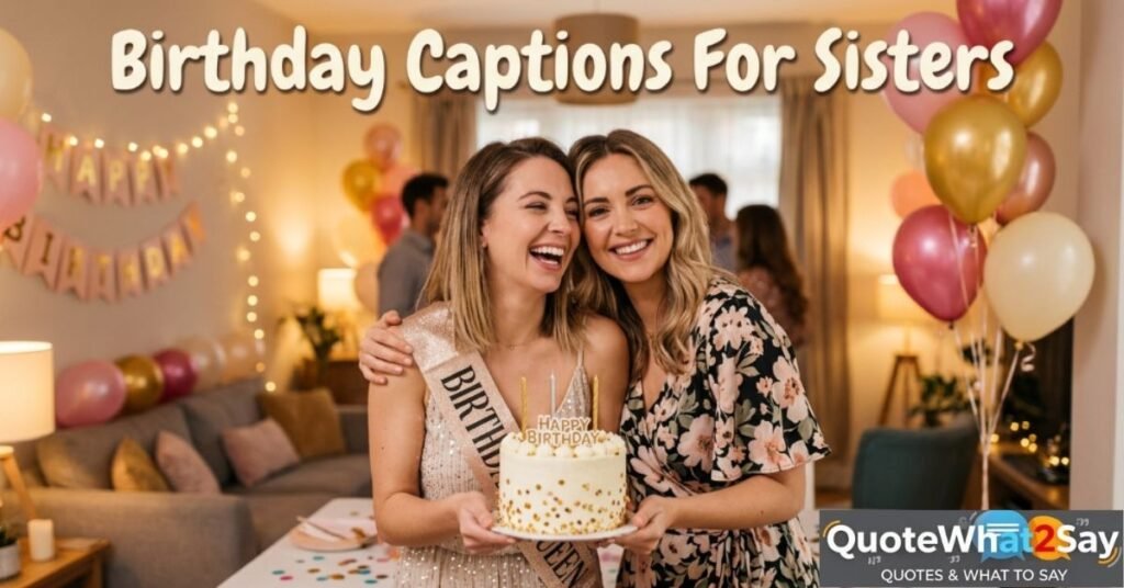 Birthday Captions For Sisters