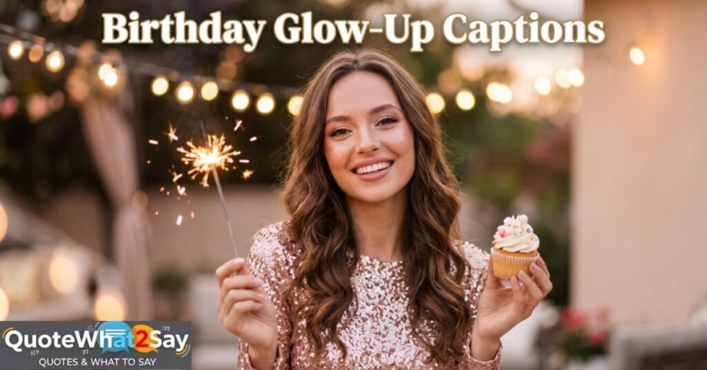 Birthday Glow-Up Captions