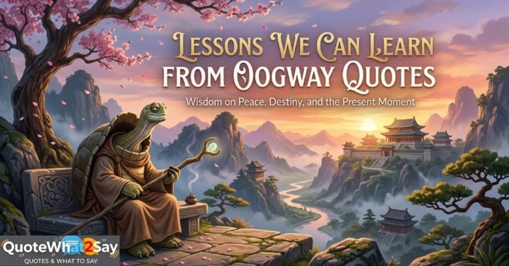 Lessons We Can Learn From Oogway Quotes