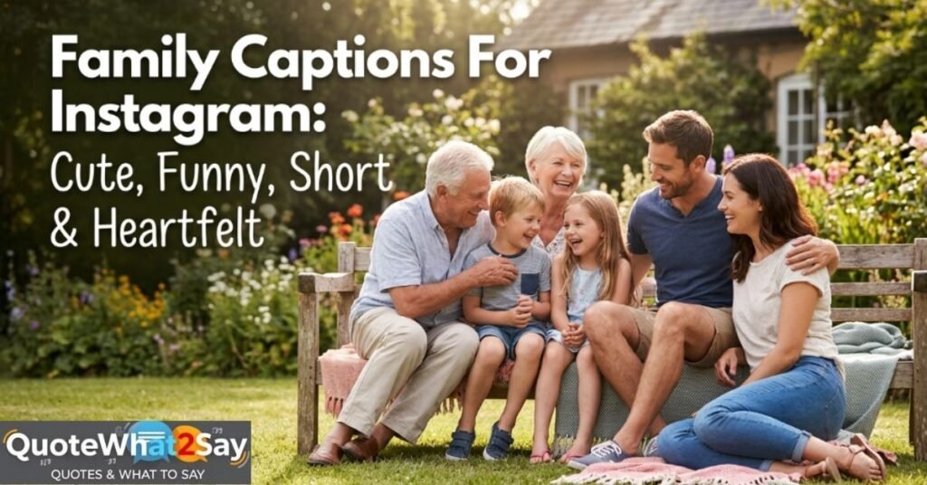 400+ Family Captions For Instagram: Cute, Funny, Short & Heartfelt
