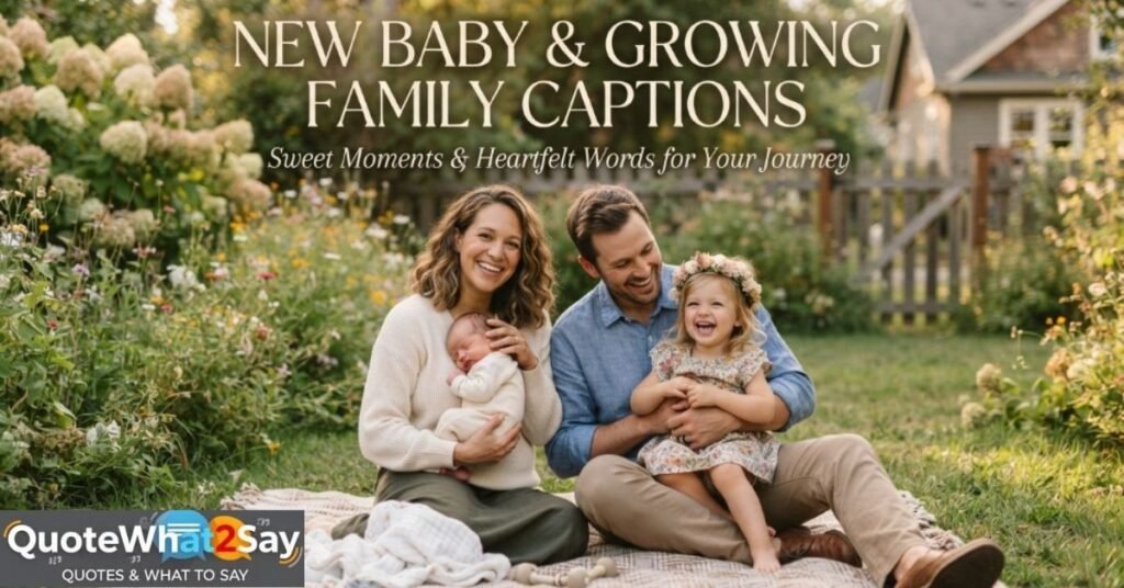 New Baby & Growing Family Captions