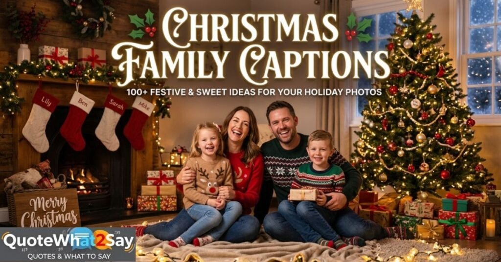 Christmas Family Captions