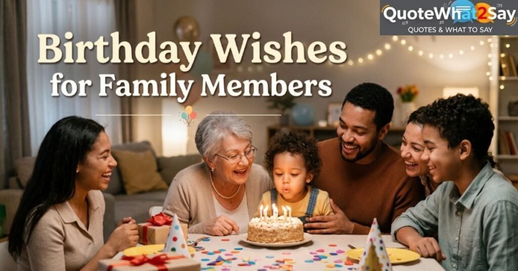 Birthday Wishes for Family Members