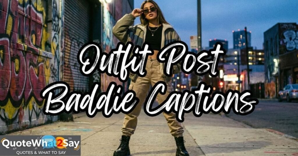 Outfit Post Baddie Captions