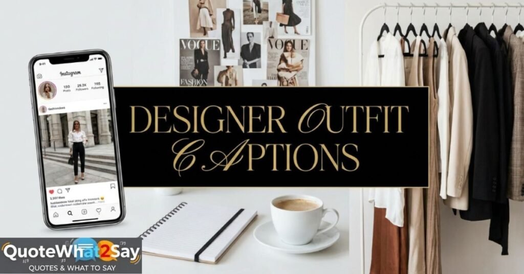 Designer Outfit Captions