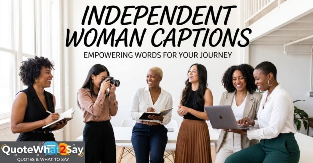 Independent Woman Captions