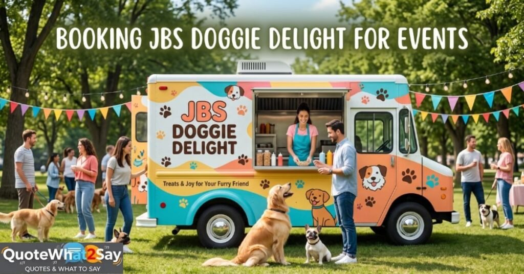 Booking JBS Doggie Delight For Events