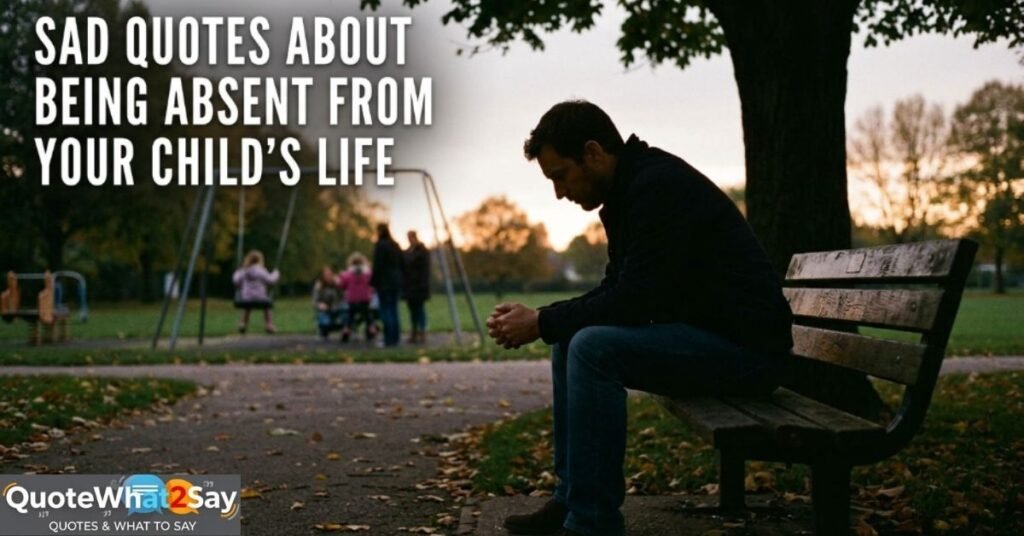 Sad Quotes About Being Absent From Your Child's Life