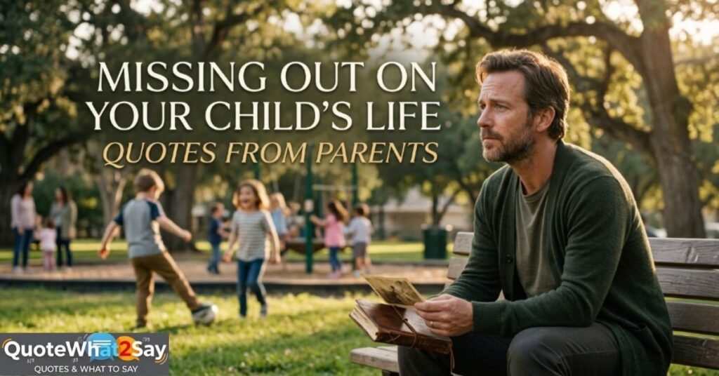 Missing Out on Your Child's Life Quotes From Parents