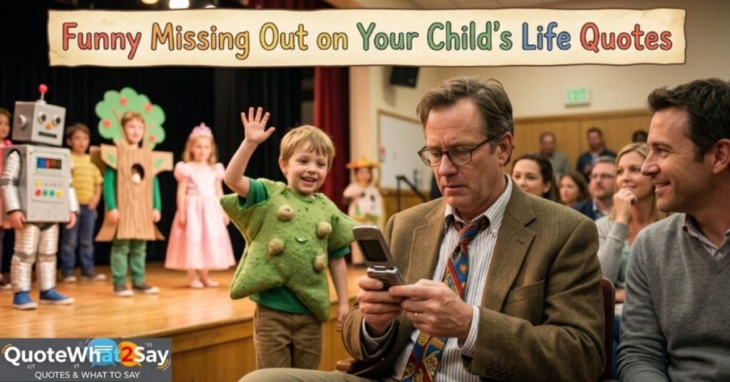Funny Missing Out on Your Child's Life Quotes