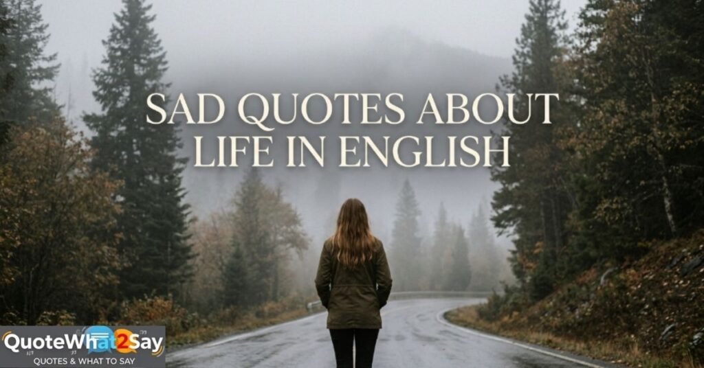 Sad Quotes About Life in English