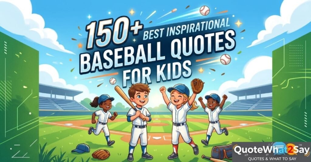 150+ Best Inspirational Baseball Quotes for Kids