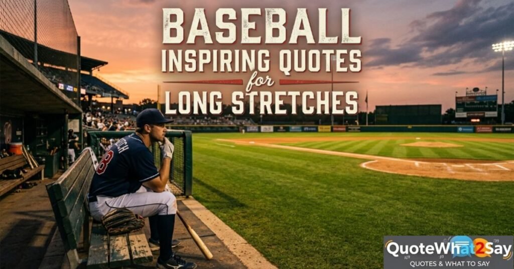 Baseball Inspiring Quotes for Long Stretches