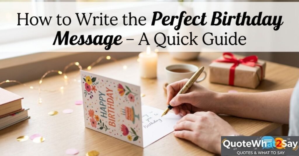 How to Write the Perfect Birthday Message – A Quick Guide