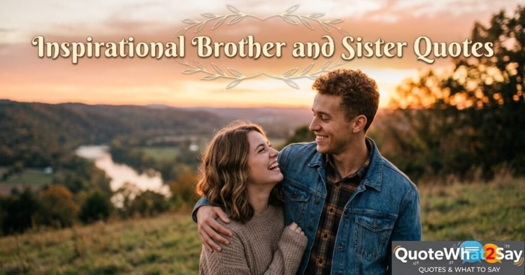 Inspirational Brother and Sister Quotes