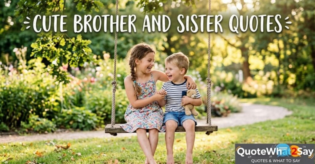 Cute Brother and Sister Quotes
